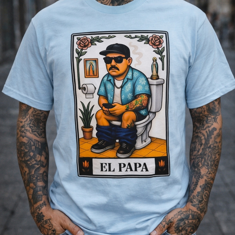 Bella Canvas Light Blue Graphic Tee